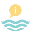 Information bubble above waves